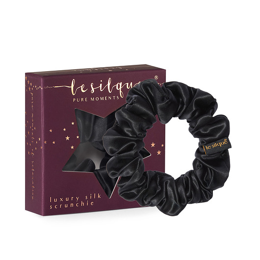 gumki do włosów LE SILQUE Gumka do włosów z jedwabiu - BLACK
