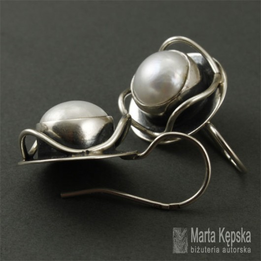 z perłą - kolczyki Marta Kepska