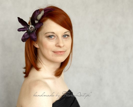 BLACK MAGNOLIA opaska FloraArt