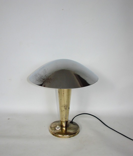 lampy stołowe Lampka grzybek Art deco, Czechosłowacja lata 40