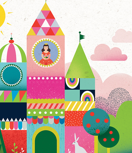 Autorska ilustracja ZAMEK II PRINTLOVE