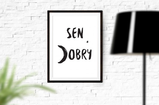 obrazy i plakaty do pokoju dziecięcego Sen Dobry - plakat 30X40 