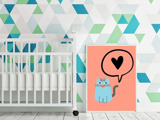 plakat A3 z kotem MUKI design