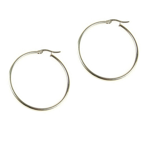 Srebrne kolczyki koła 25 - 43mm ZOKO STORE