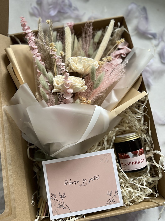 dodatki - różne Box prezentowy - różowa pistacja
