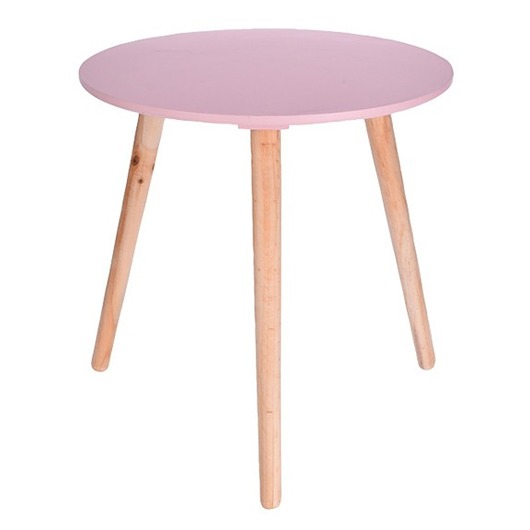 Stolik Kawowy na 3 Nogach różowy 45 cm MIA home
