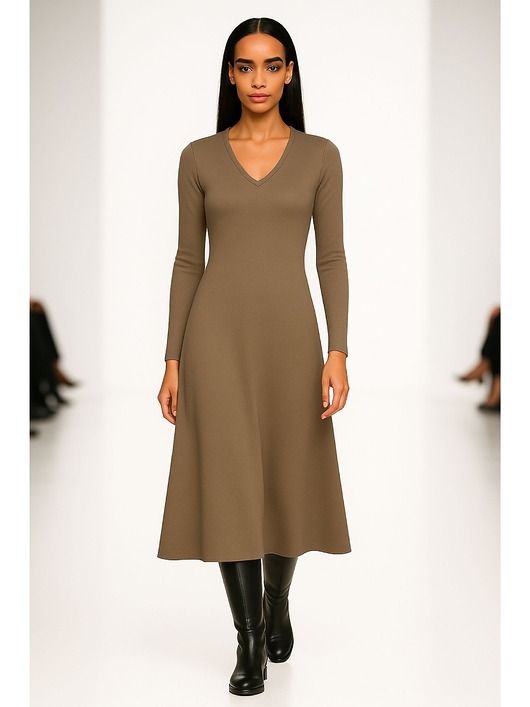 sukienki midi damskie Sukienka cappuccino  YY300041