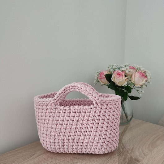 torebki do ręki Koszyk - torba do ręki ze sznurka 25cmx20cm