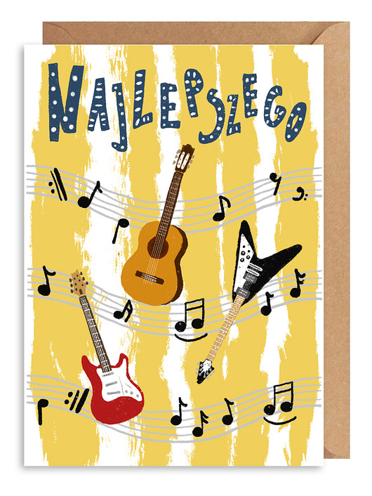 kartki okolicznościowe - wydruki Kartka okolicznościowa Muzyka