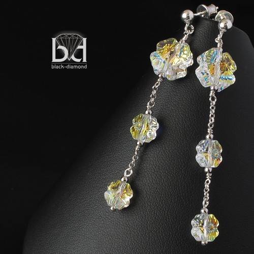 Czterolistna Koniczyna kryształ Swarovski Black Diamond
