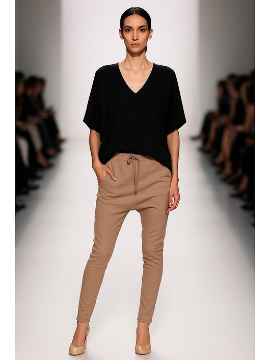 tuniki damskie Bluzka czarna YY500027_RAL9005