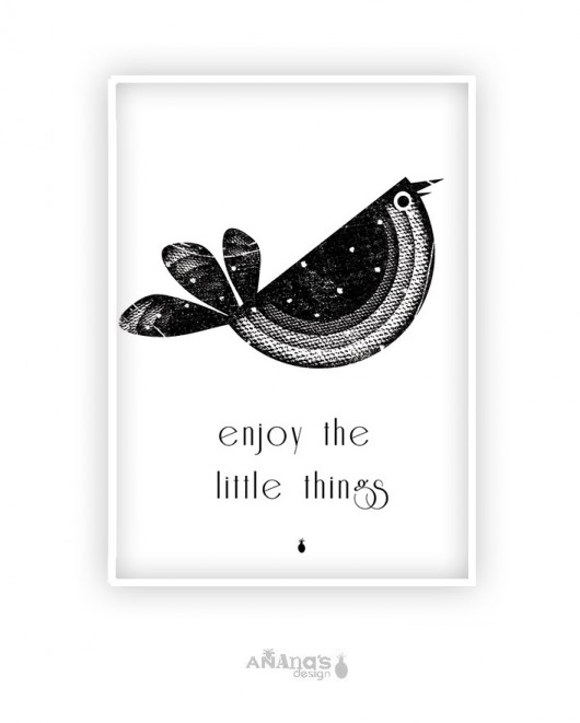 LITTLE THINGS - plakat typograficzny (basic) Ananas Project