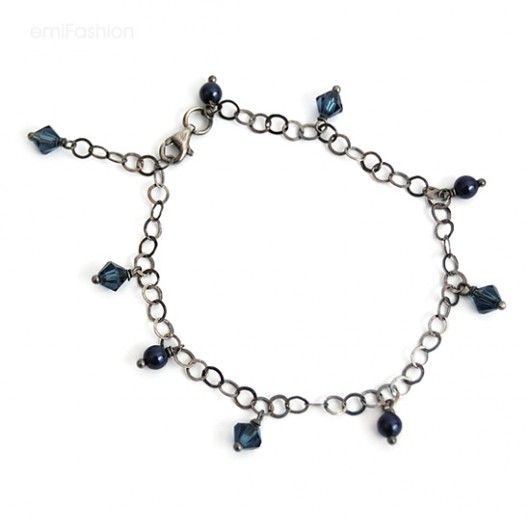 Charming - Granatowe perły i kryształy MAREMI Jewelry