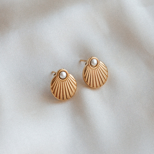 kolczyki pozłacane Kolczyki pozłacane Ocean Kiss