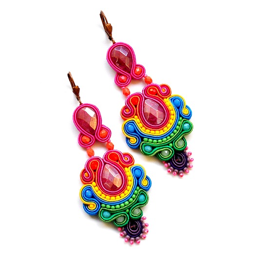kolczyki soutache Sutaszowe kolczyki DANXIA