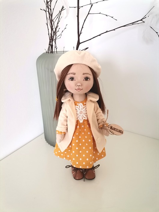lalki Lalka handmade 32cm malowana  dostępna od ręki