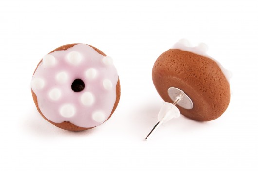 Kolczyki pączki chabersztyna