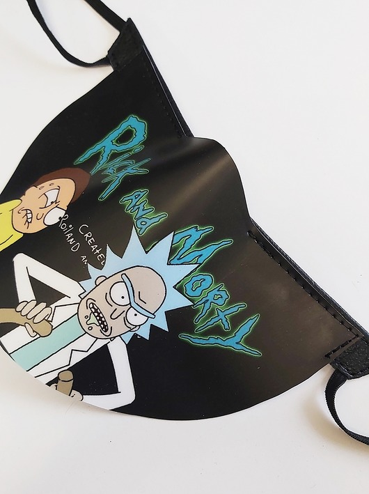 maseczki ochronne Maska ochronna półprzyłbica wzór Rick Morty M