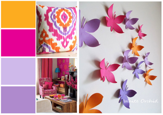 Violet & Pink & Orange HomeDSGN