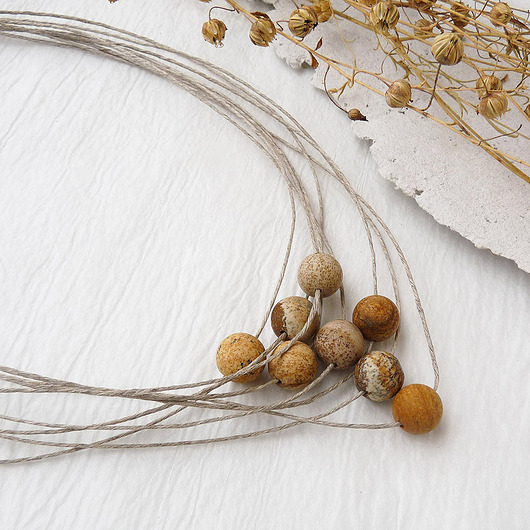 kolie Groszki naszyjnik 001