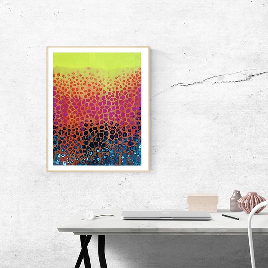 obrazy Ręcznie malowany 40x50 Akryl na płótnie FEERIA