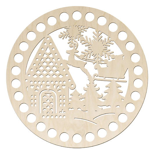 dekoracje świąteczne Okrągła Sklejka 15 cm Drewniane Dno Baza do Koszyka Torebki DIY Handmade