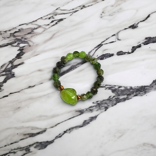 pierścionki elastyczne Pierścionek :: nefryt, oliwin