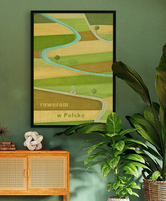 plakaty Rowerem w Polskę - plakat fine art