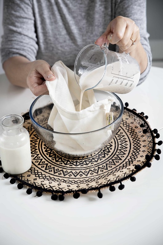 woreczki wielorazowe Worek do przygotowywania mleka roślinnego