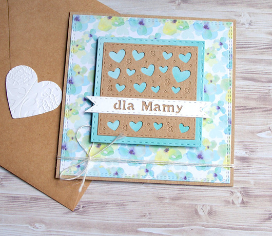 dla Mamy :: kartka handmade :: kwiatki kaktusia