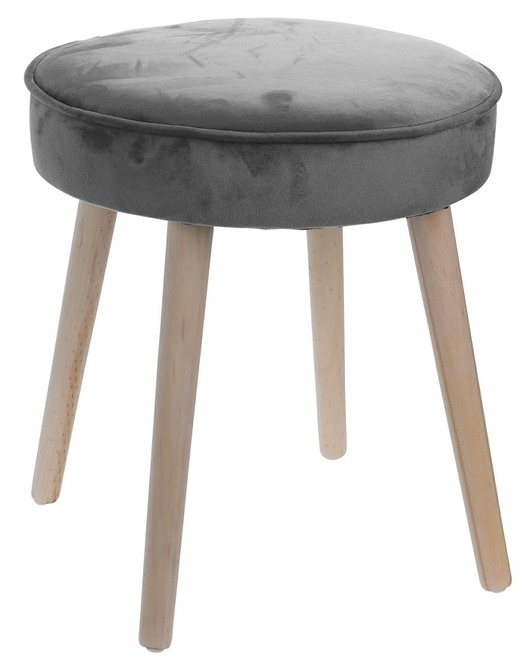 Stołek Angie Velvet szary MIA home