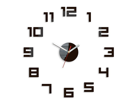 Zegar ścienny Digit  Wenge 50cm ModernClock