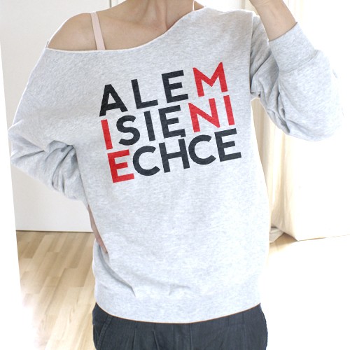 Ale mi się nie chce Oversize Z ONE MUG A DAY