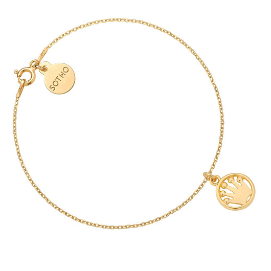 bransoletki złote Złota bransoletka z koroną