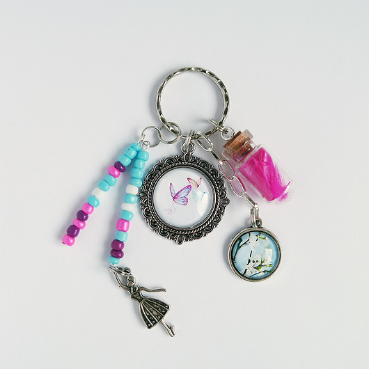 breloki Breloczek - Motyle, baletnica, piórko