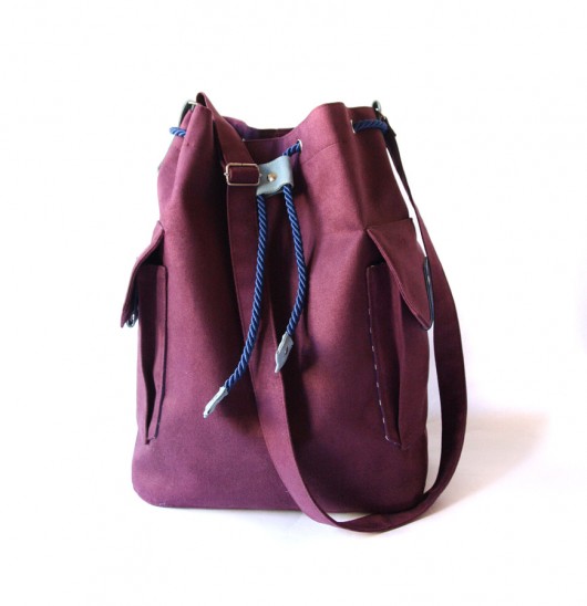 torba - violet&blue&dots-  elfagado