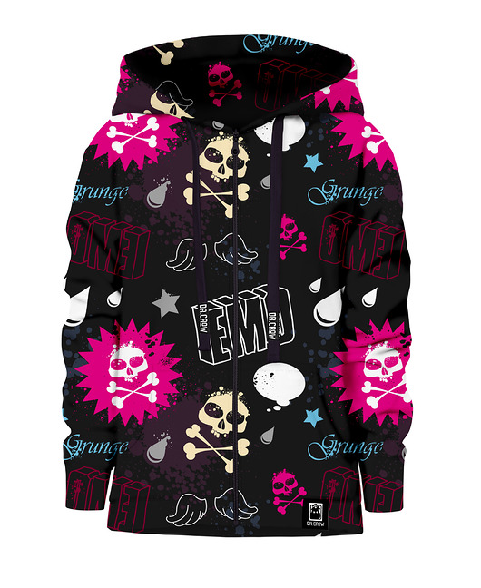 bluzy dla dziewczynki Bluza Zamek Dziewczynka DR.CROW Emo