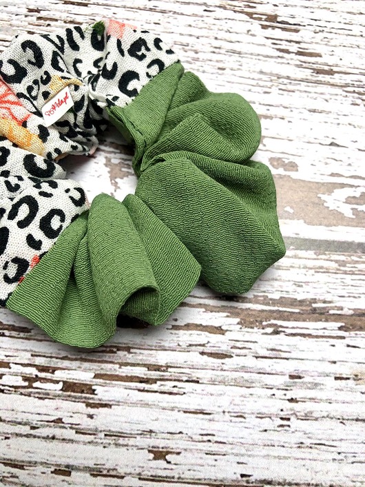gumki do włosów Pela' SCRUNCHIE "Pretty" zielona