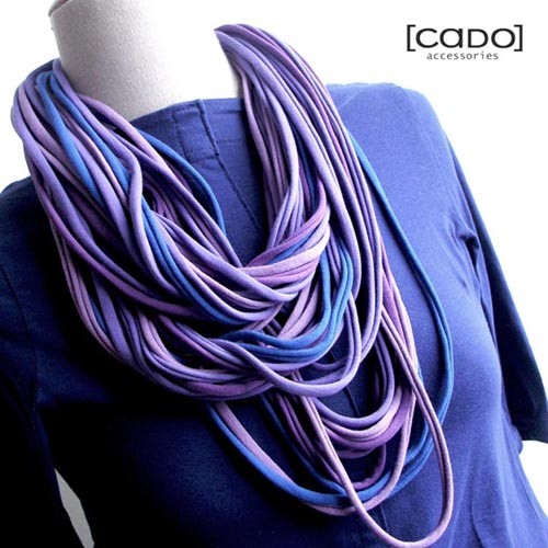 Zamotki Dzianinowy Naszyjnik KOBALT 15 CADOaccessories