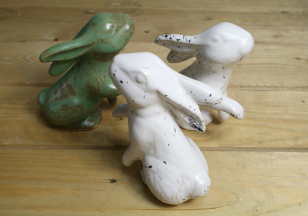 ozdoby wielkanocne Królik ceramiczny 12 cm  - ceramika art
