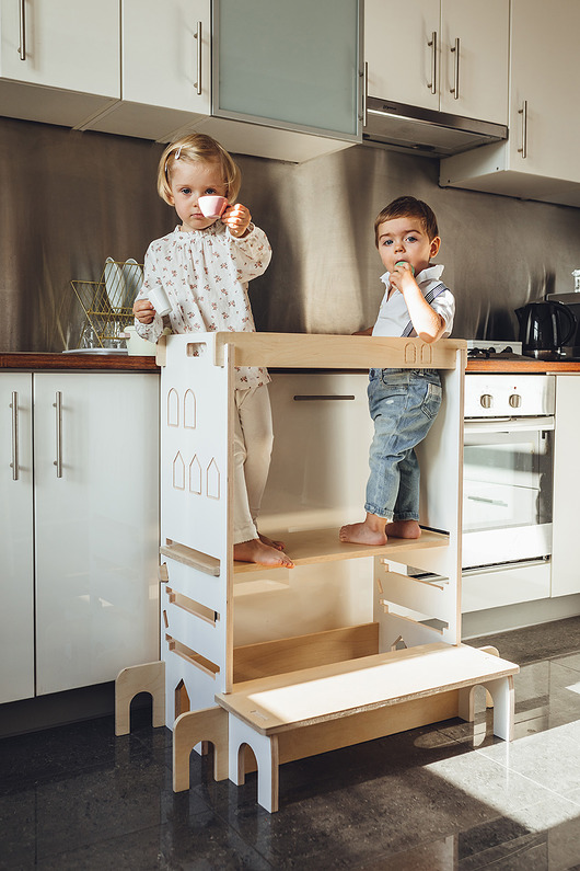 meble do pokoju dziecka Podwójny Pomocnik kuchenny 3w1