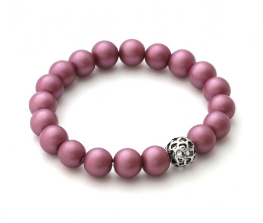 Mat glass with ball in heather. Lavoga