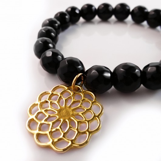 Bransoletka Black Flower WIOSNA 2015 labonita