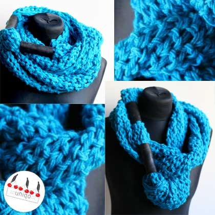 ::: long scarf turqouise+ ::: uniqo