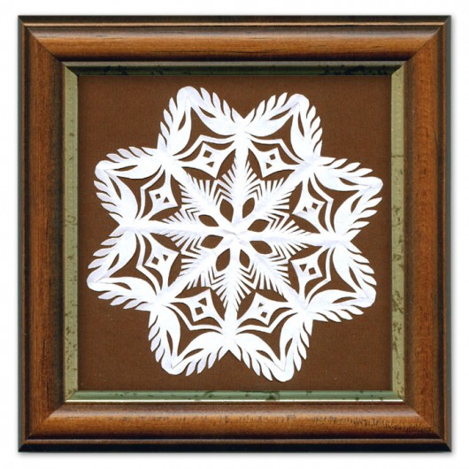 Gwiazdka z nieba (framed PaperCut artwork)_1 na ludowo