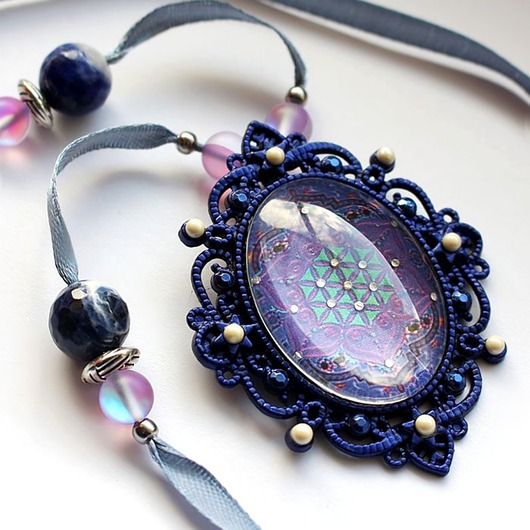 wisiory UNIKAT - Wisior Flower of Life