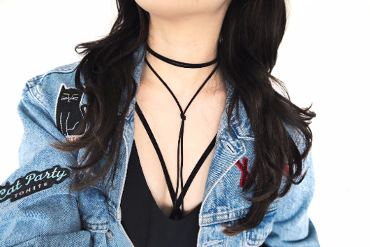 MIA choker obroża na szyję naszyjnik KYOUSTUFF