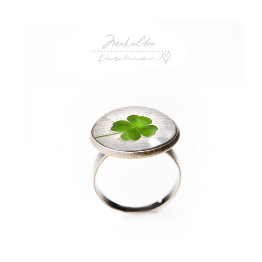 pierścionek z żywicy Pierścionek Na Szczęście - simple ring