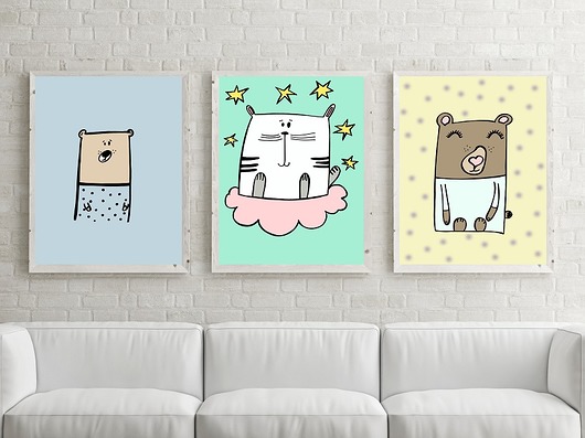 3 plakaty A4 MUKI design