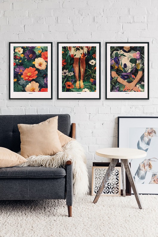 plakaty Zestaw ilustracji SPRING